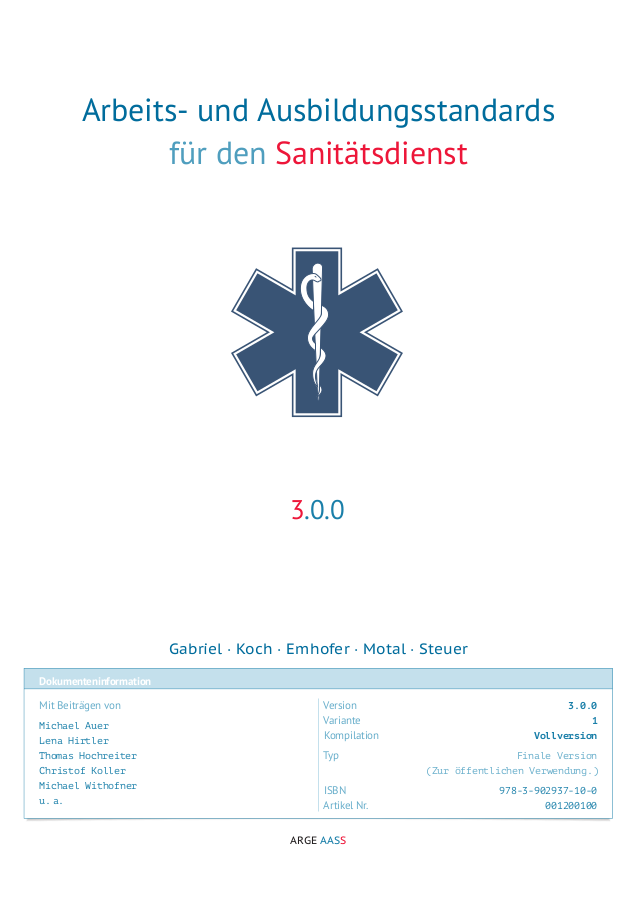 Cover der AASS in der Version 3.0.0